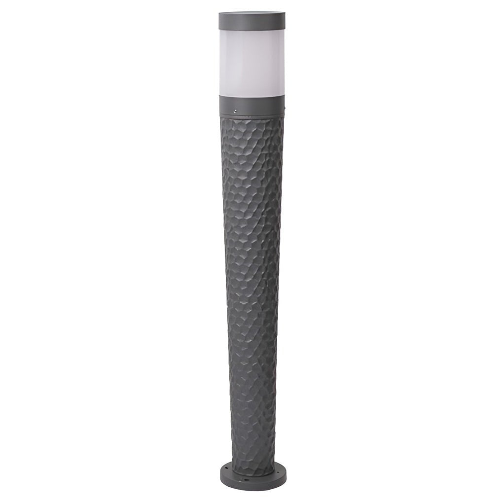 Vintage LED Aluminum Post Light with Dome Shade for Garden and Pathway