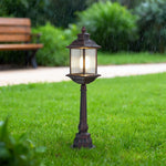 Modern LED Post Light with E26 Base for Outdoor Garden and Pathway