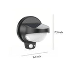 Aria Solar Wall Sconce Set of Two in Matte Black