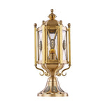European Copper Pillar Lantern for Outdoor Architectural Lighting