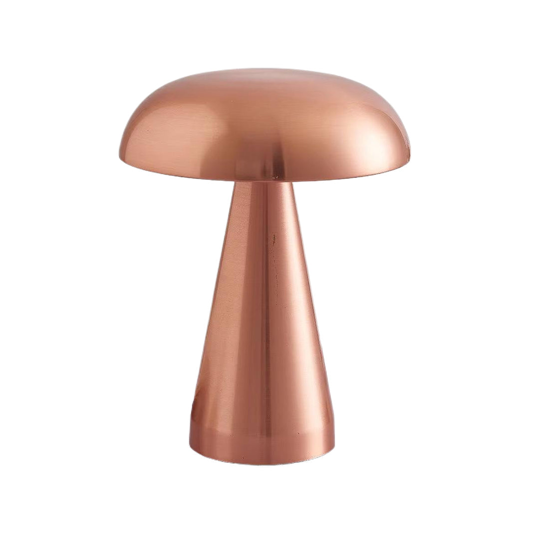 Mushroom Table Lamp, Retro Metal Dimmable LED Desk Light
