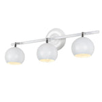 3 Light Bowled Metal Semi Flush Mount Ceiling Light Modern Bright