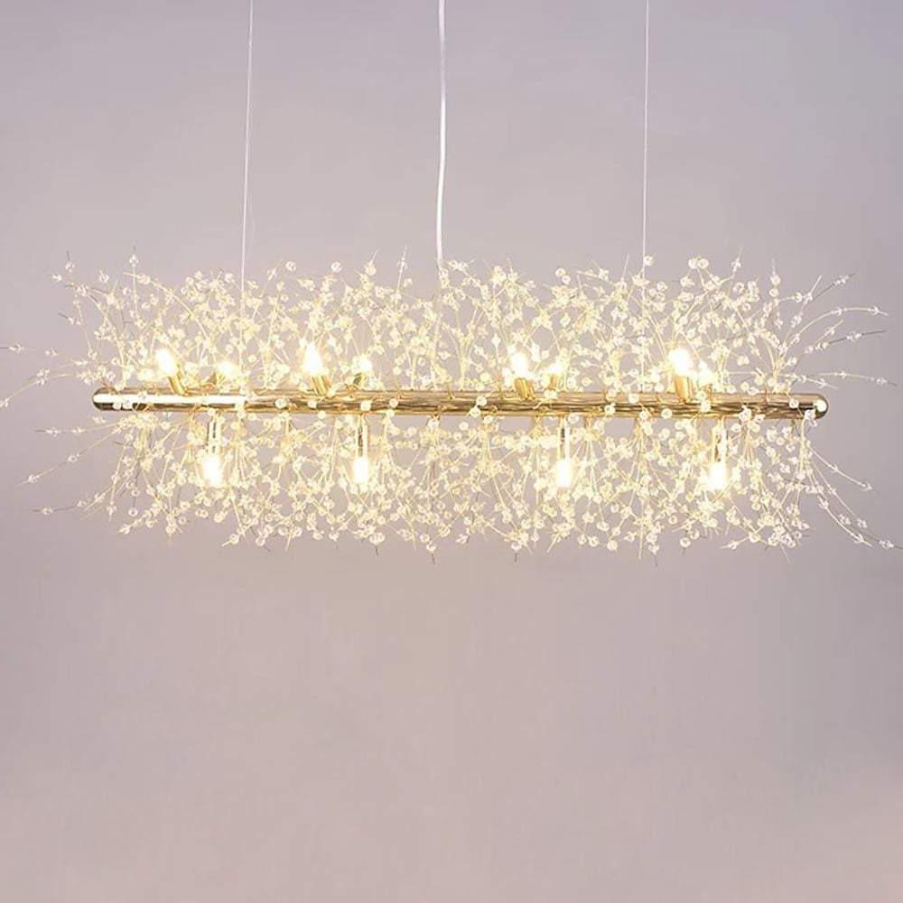 12 Light Firework Island Light G9 Led Crystal Strings Pendant Lights