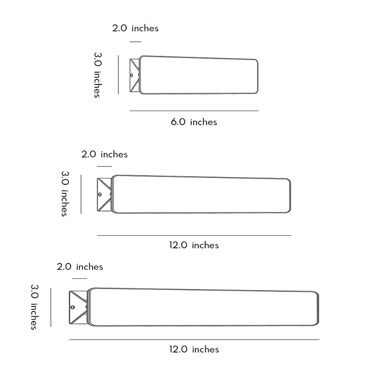 Modern White Aluminum LED Wall Sconce with 270° Adjustable Head