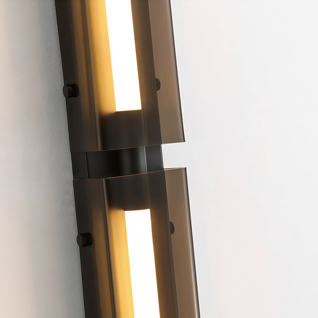 Modular Linear LED Wall Sconce in Matte Black