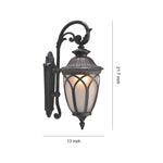 Chestnut Aluminum Outdoor Wall Sconce with Clear Glass Shade