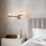 Crystal Wall Sconces Modern Minimalist LED Lighting for Bedroom Hallway