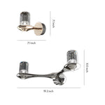 Crystal Wall Sconces Modern Minimalist LED Lighting for Bedroom Hallway