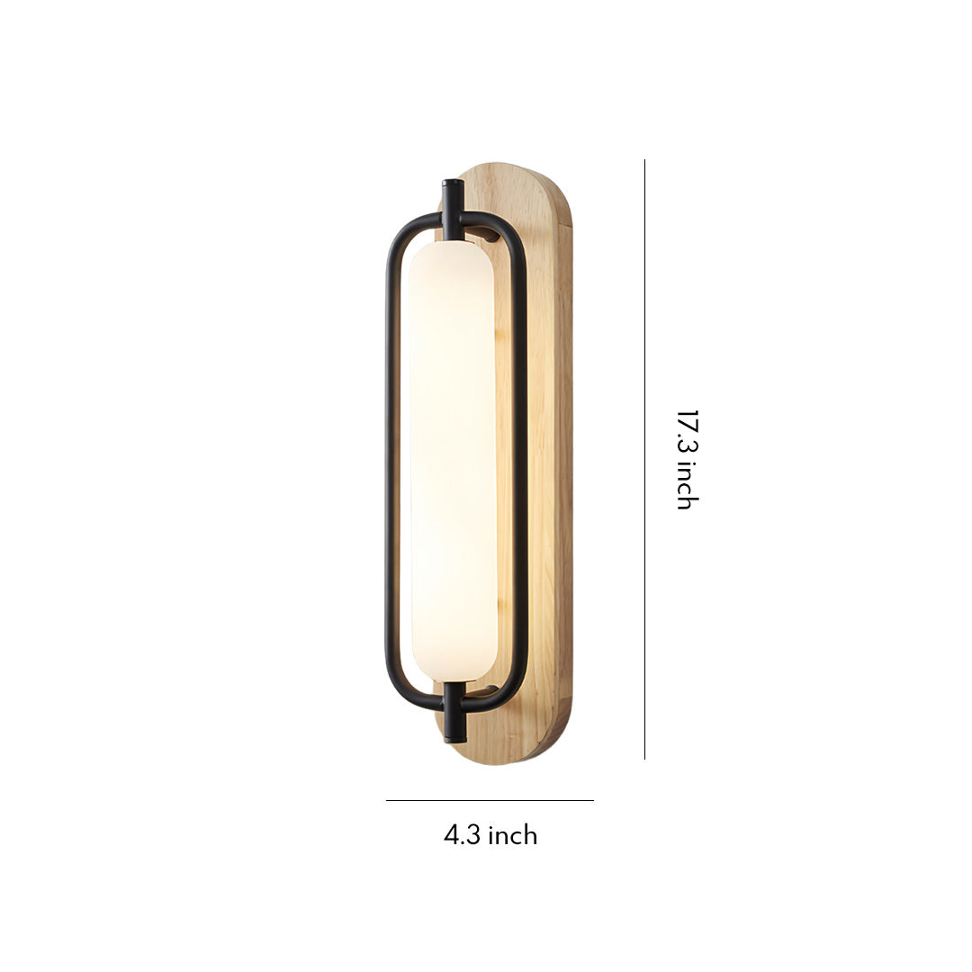 Nordic Minimalist Iron Wall Sconce with Acrylic Shade