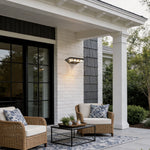 Modern Solar-Powered Motion Sensor Outdoor Wall Light in Gray