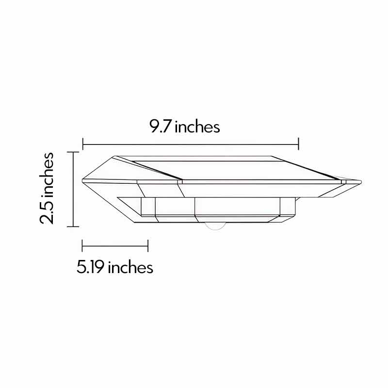 Modern Solar-Powered Motion Sensor Outdoor Wall Light in Gray