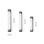 Modern Outdoor Linear Wall Light in Sand Brown Stainless Steel with Marble Shade