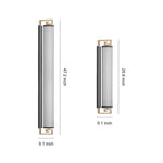 Outdoor Linear LED Wall Light in Stainless Steel, Modern Waterproof Sconce