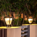 Aurelia Solar Pillar Light in Die-Cast Aluminum for Modern Landscapes