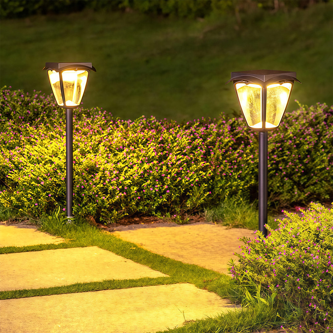 Solar Path Light with Dual Color Temperature for Modern Landscapes