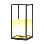 Modern Outdoor Lantern with Solar & Hardwired Options