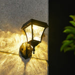 Aria Solar Wall Sconce — Modern Outdoor Lighting in Black Aluminum