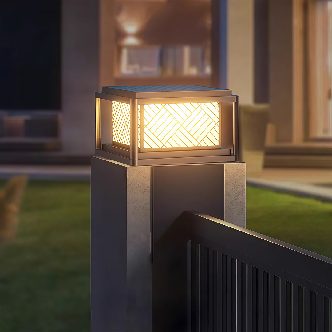Modern Outdoor LED Pillar Lights Waterproof Aluminum Column Lamp
