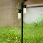 Modern LED Path Light with Clear Glass Shade for Garden Walkways