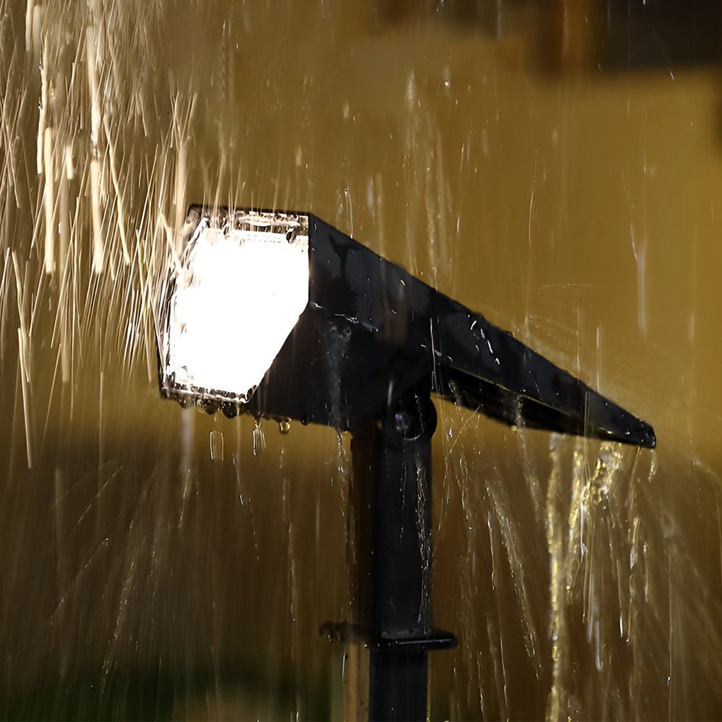Solar Spike Spotlight with Adjustable Head for Garden and Landscape