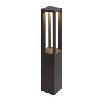 Modern Black LED Bollard Path Lights for Landscape and Walkway Illumination