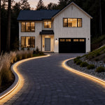Solar LED Light Strips with Remote Control, IP66 Waterproof Flexible Outdoor Lighting