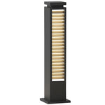 Streamlined Stainless Steel LED Bollard Light in Matte Black for Modern Landscapes