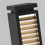 Streamlined Stainless Steel LED Bollard Light in Matte Black for Modern Landscapes