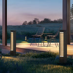 Streamlined Stainless Steel LED Bollard Light in Matte Black for Modern Landscapes