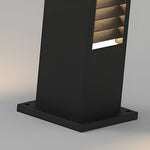 Streamlined Stainless Steel LED Bollard Light in Matte Black for Modern Landscapes