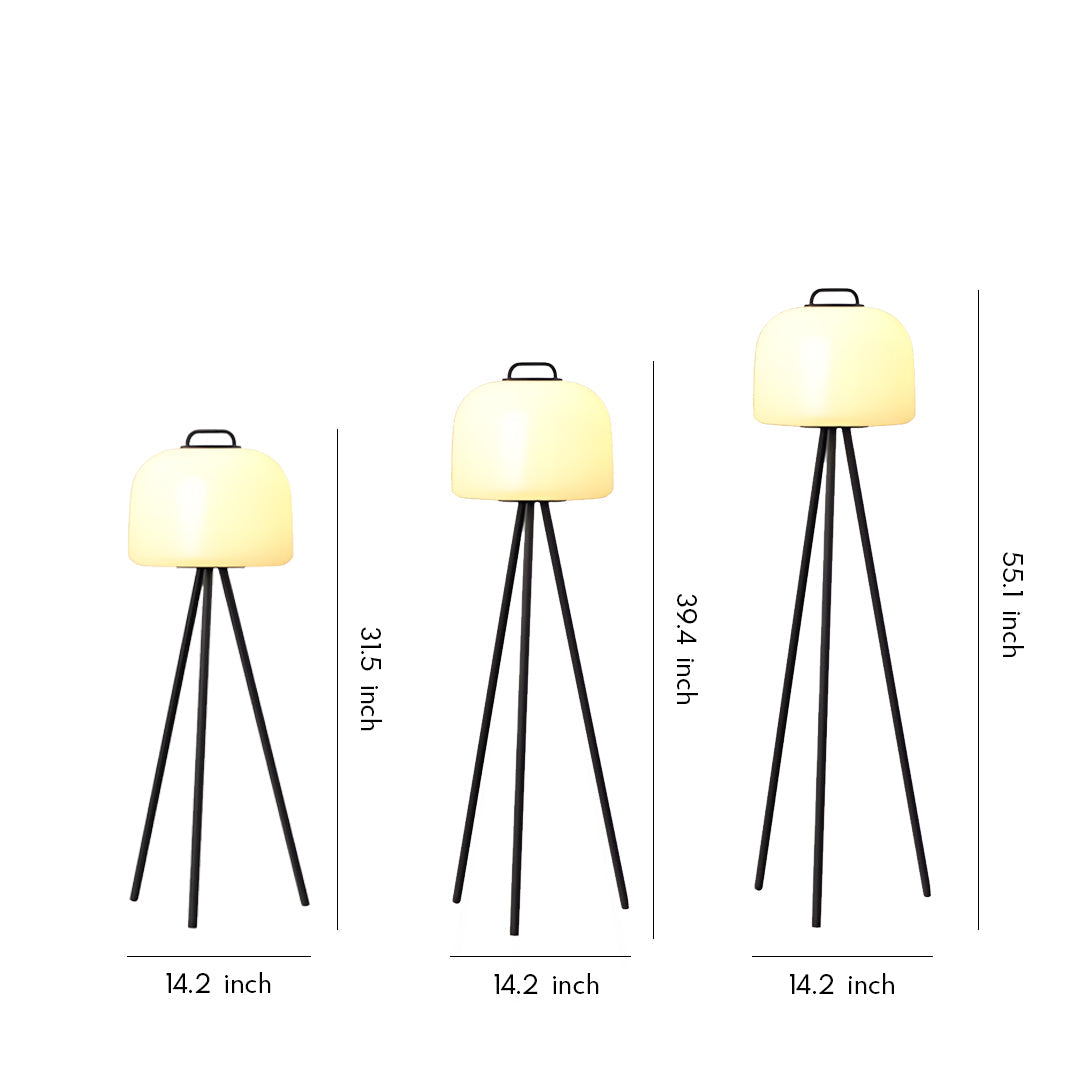 Lumina Outdoor Floor Lamp – Rechargeable LED Garden Light in Stainless Steel