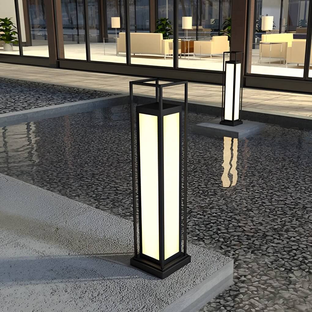 Modern Stainless Steel LED Bollard Lights for Garden Paths and Landscape
