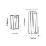 Minimalist Trapezoid Solar Bollard Lights for Modern Outdoor Spaces