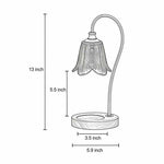 Aromatherapy Wax Melt Table Lamp with Glass Shade, Modern Ambient Lighting