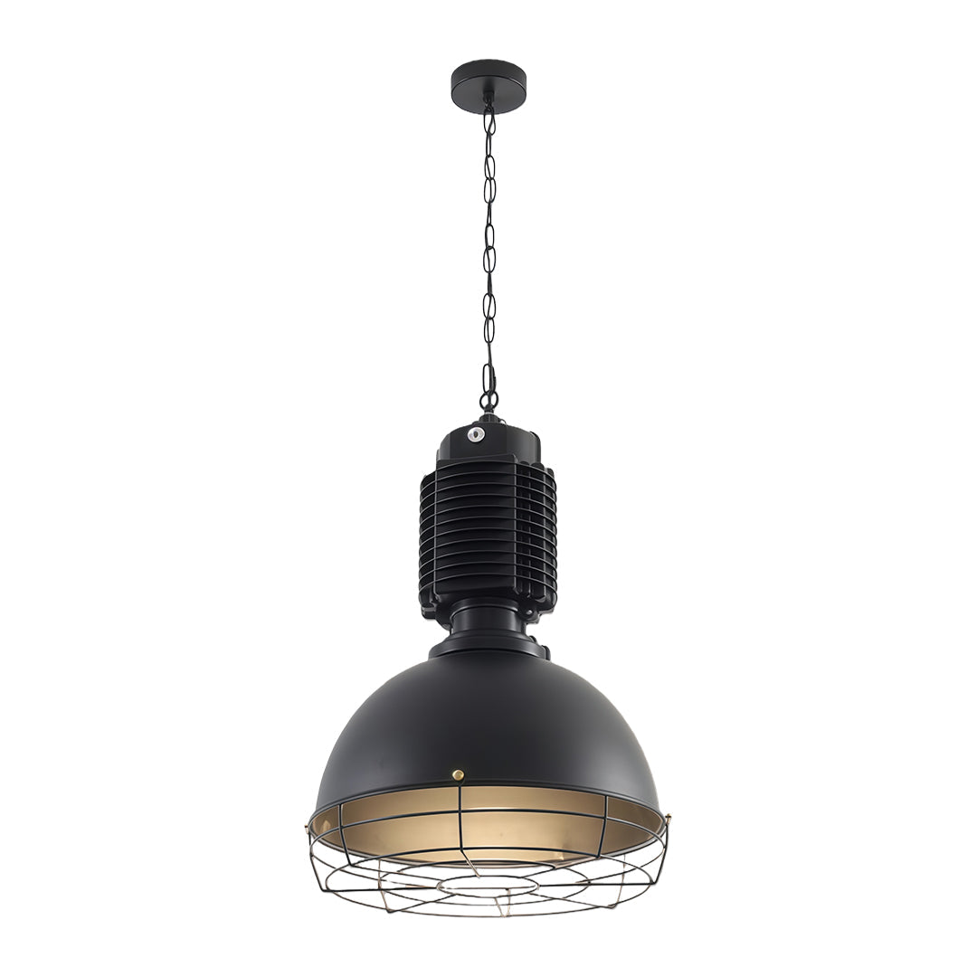 Industrial Heritage Pendant Light with Warm LED Glow