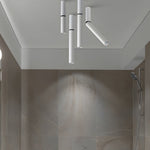 Modern White Cylinder Ceiling Spotlights – Adjustable LED Directional Light