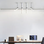 Modern White Cylinder Ceiling Spotlights – Adjustable LED Directional Light