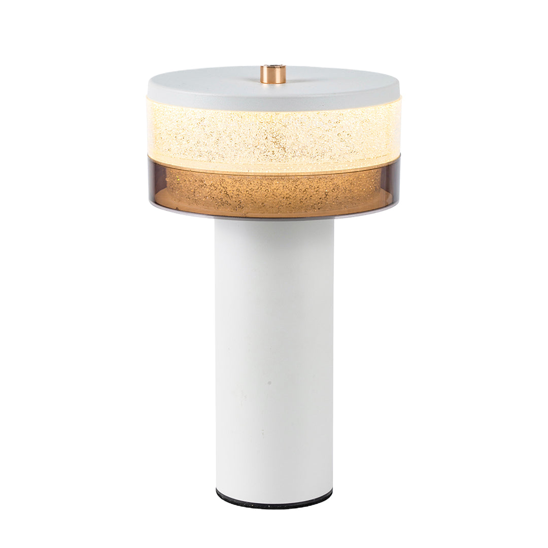 Nordic Cylinder Table Lamp with Stepless Dimming, Rechargeable LED