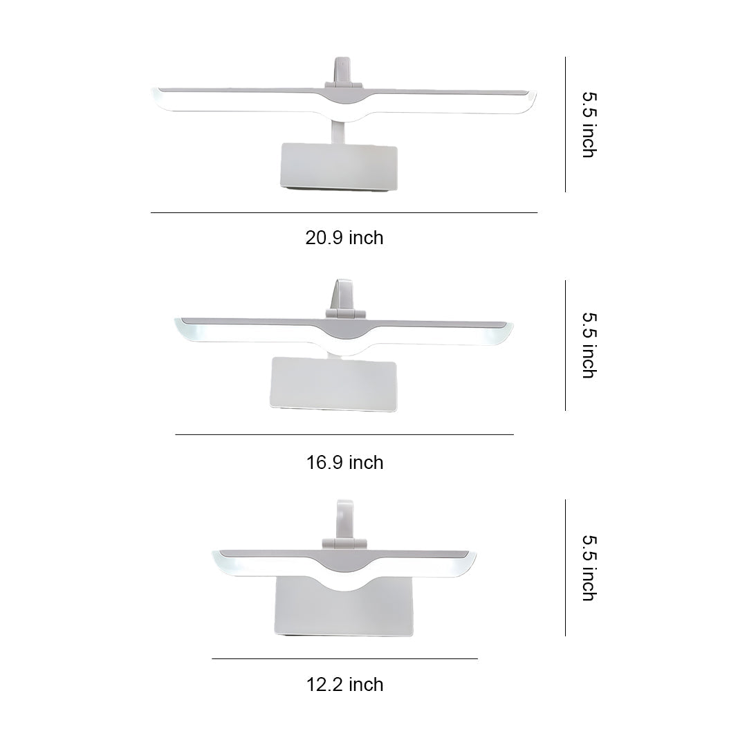 Lumen White LED Vanity Light Bar with Adjustable Heads for Modern Bathrooms