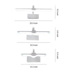 Lumen White LED Vanity Light Bar with Adjustable Heads for Modern Bathrooms