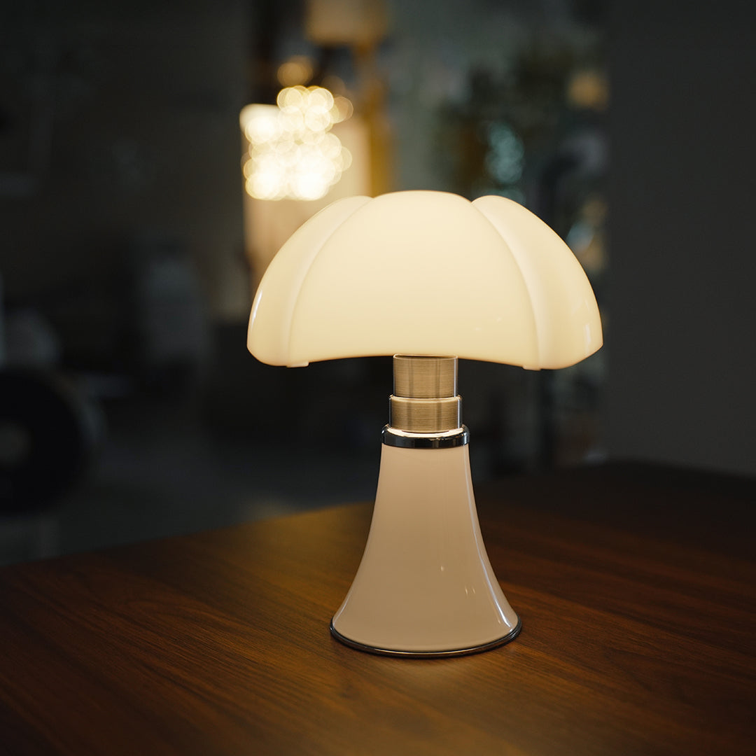 Italian Bauhaus Table Lamp in Iron with LED Warm Light