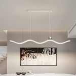 Wave Linear LED Pendant Light – Modern Aluminum Suspension Lamp