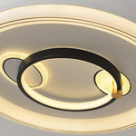 Aura Nordic Ceiling Fan with Integrated LED Light, White Minimalist Design