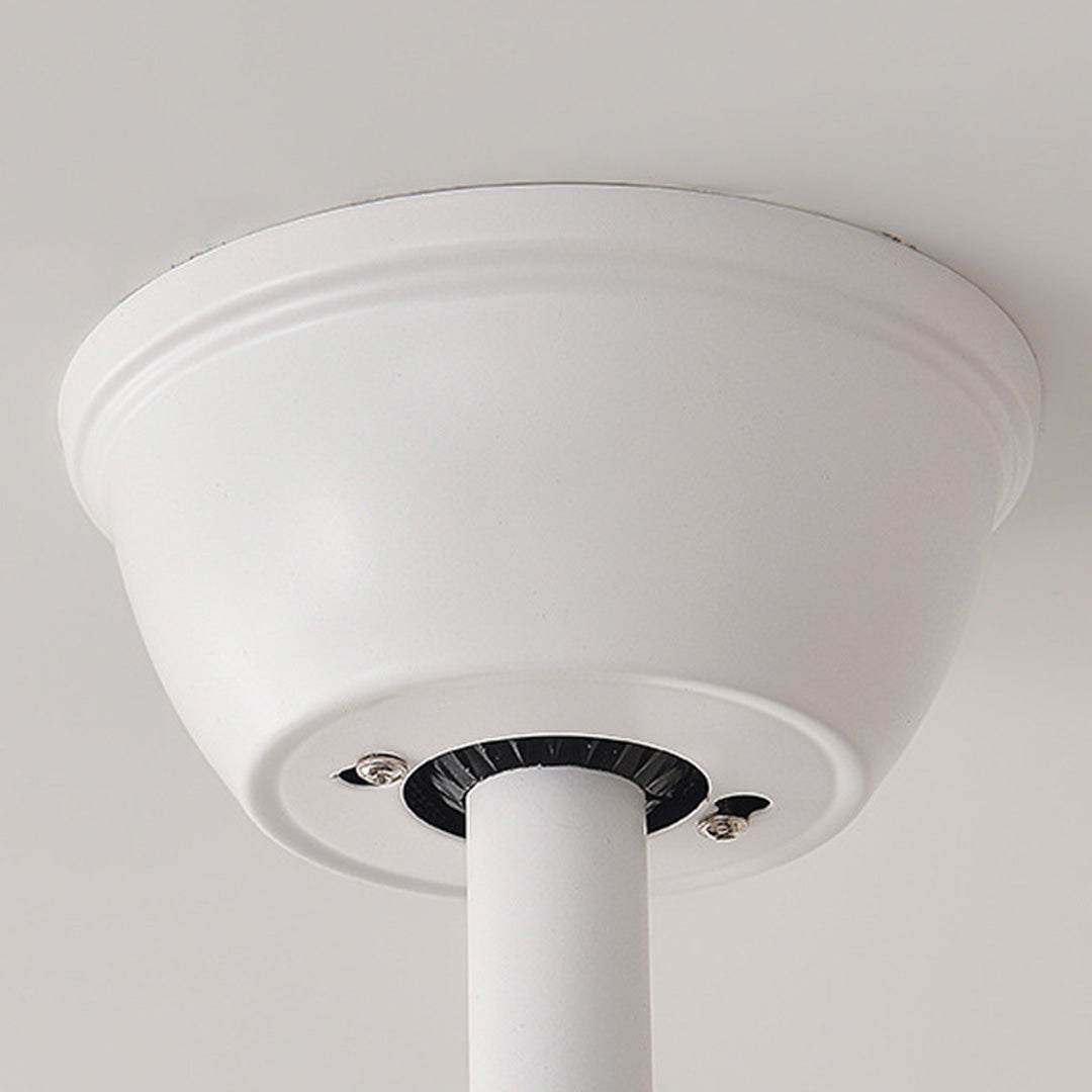 Aura Nordic Ceiling Fan with Integrated LED Light, White Minimalist Design