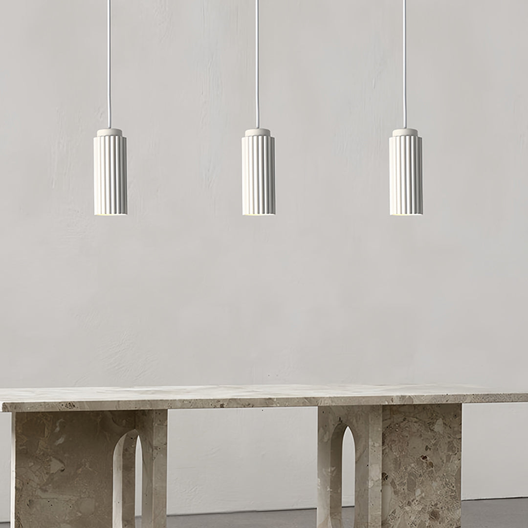 Nordic Minimalist Iron Pendant Light with Adjustable Cord, GU10