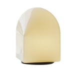 Lumina White Glass Table Lamp — Warm Ambient LED Night Light