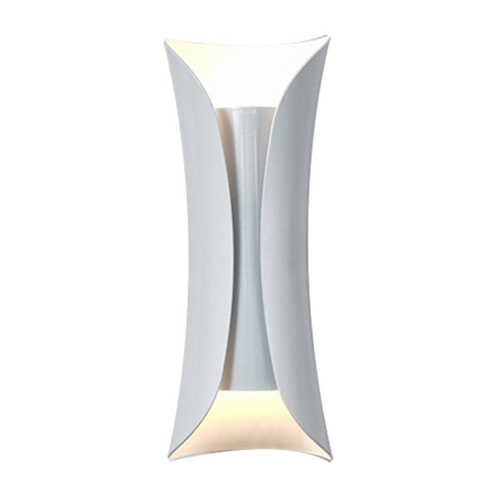 Nordic Minimalist LED Up Down Wall Sconce in Black, White, or Gold