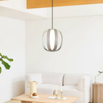 Modern Lantern Pendant Light with LED – Minimalist Ceiling Fixture in Four Finishes