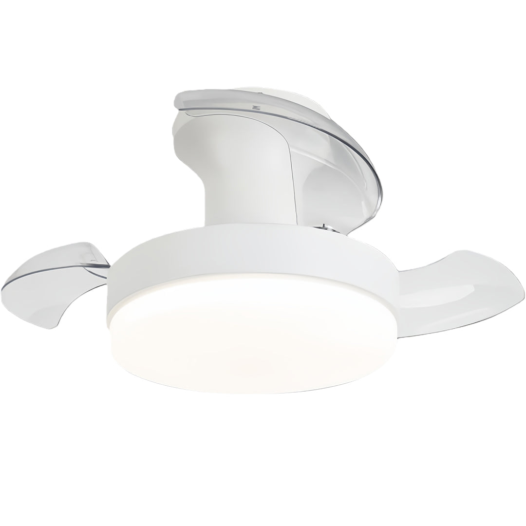 Aura Minimalist LED Ceiling Fan with Dimmable Light and Silent Motor
