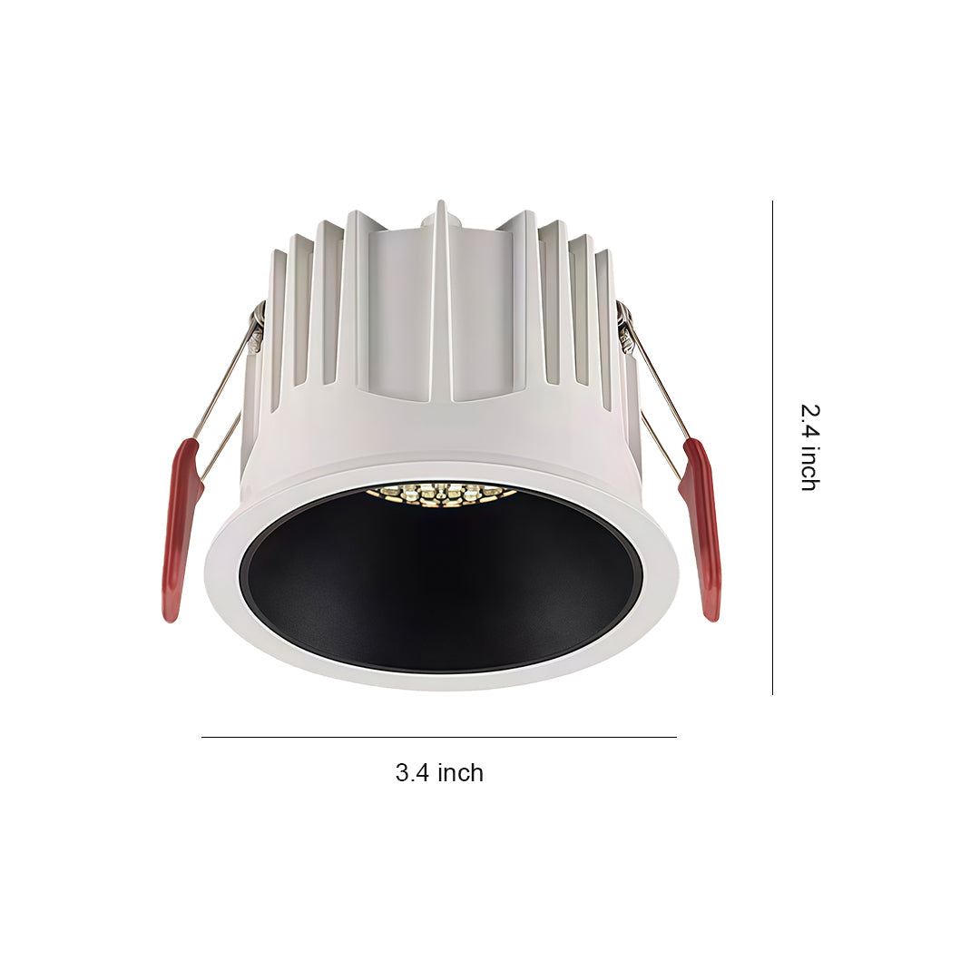 Recessed LED Downlight with Anti-Glare Aluminum Trim